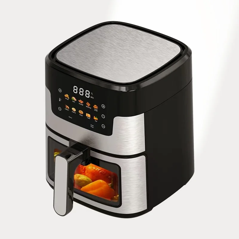 Freidora De Aire (negra) Con Control Digital, Capacidad De 4,5 L A 15 L.