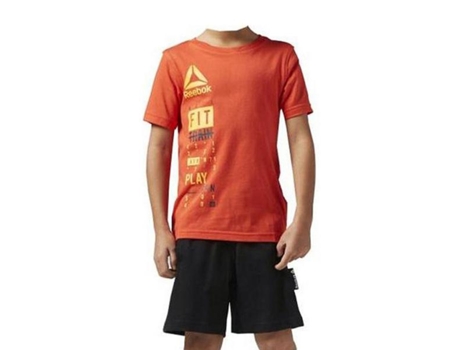 Camiseta de Niños para Deporte REEBOK Deportivo B Es Naranja