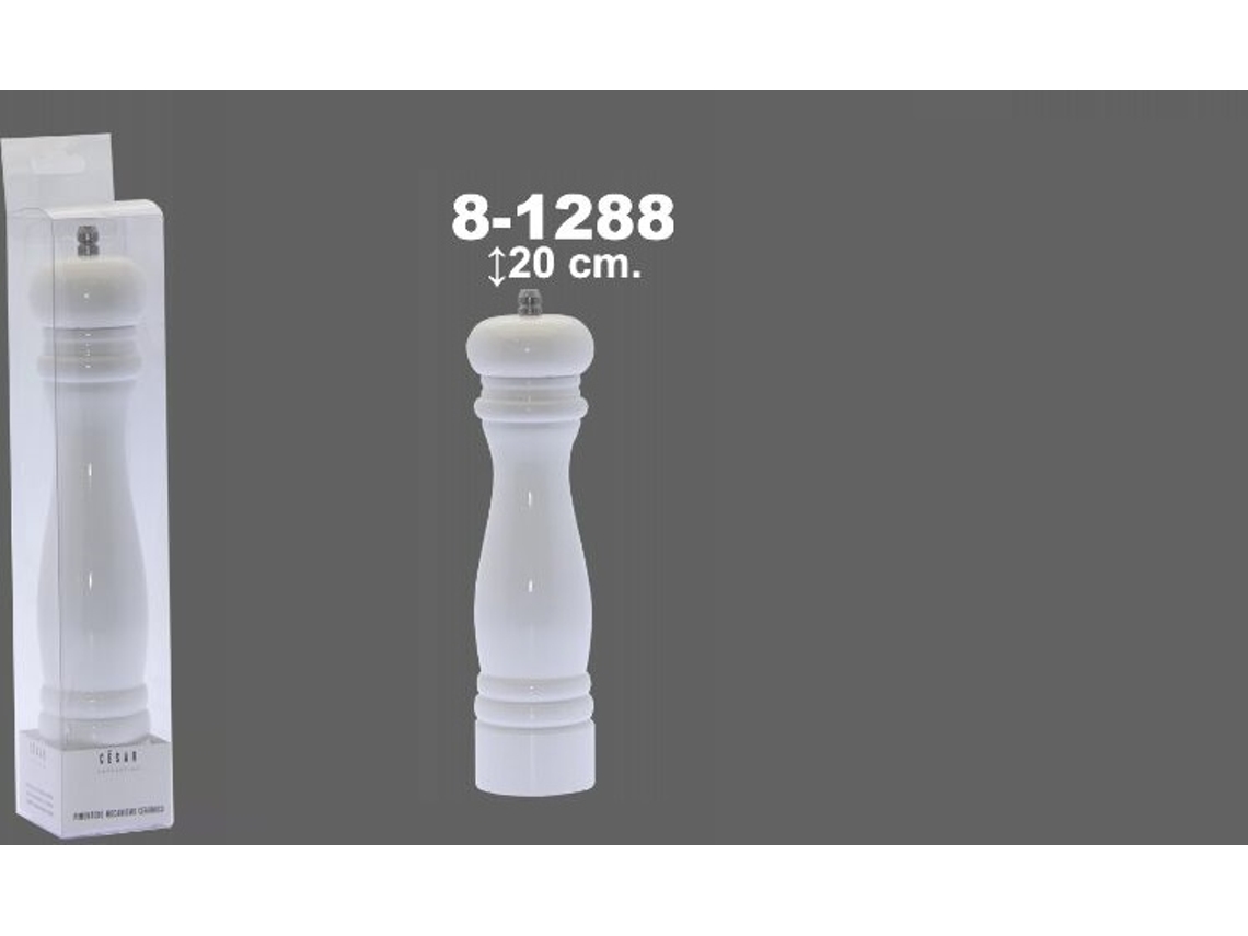 Pimentero Madera Blanco DRW (5x20cm)