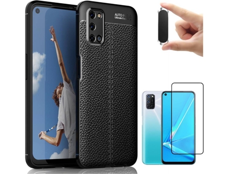 Carcasa, Protector y Soporte Oppo A52 Rugged Leather