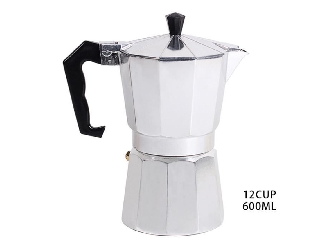 Cafetera Italiana De Aluminio Moka Cafetera Espresso Cafetera Espresso Tipo Estufa 600Ml