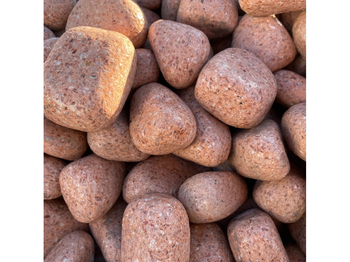 Bolsa de guijarros de salmón reciclados de 20 kg / 10-50 mm