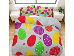 Juego Funda Nórdica Estampado Ropa Cama Almohada Funda Ropa Juego 220x240 Cm 65x65 220 X 240 65
