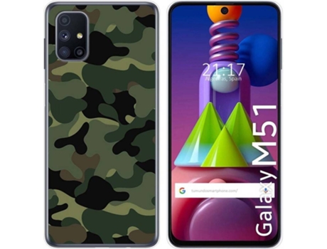 Carcasa Samsung Galaxy M51 TUMUNDOSMARTPHONE Camuflaje Multicolor