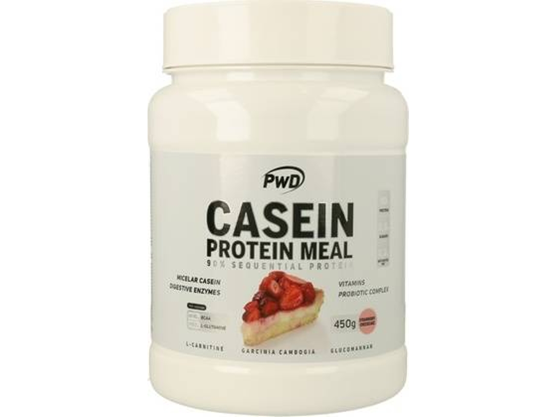 Complemento Alimenticio PWD Casein Protein Meal (450 g (Morango))
