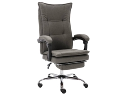 Silla de Oficina Ajustable en Altura Tela Gris M48953