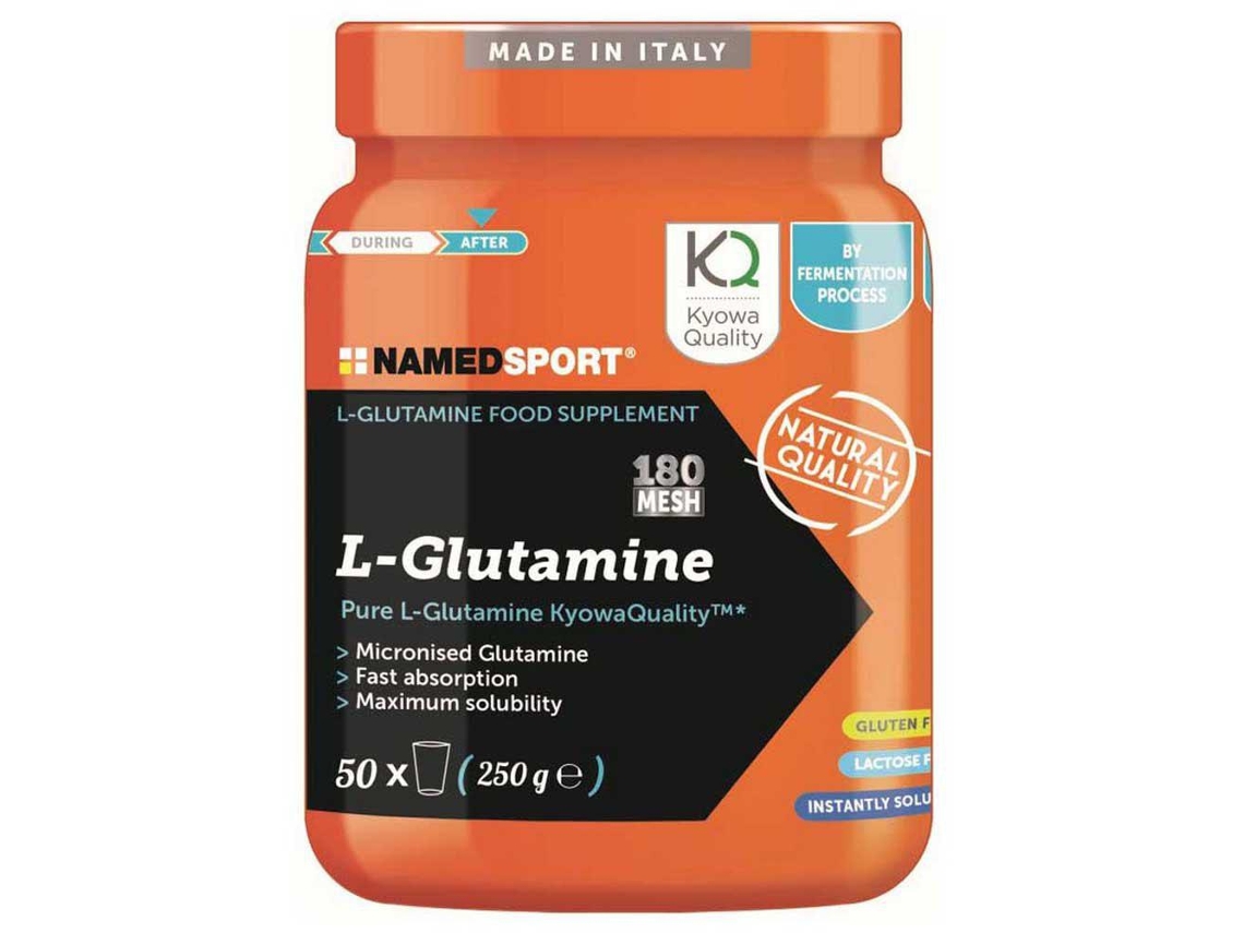 Complemento Alimenticio Deportivo NAMEDSPORT Glutamina L-Glutamine Calidad Ajinamoto (250g)