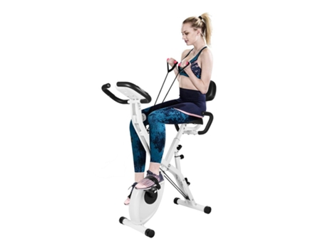 Bicicleta Estática Plegable -Bigzzia- X-Bike Fitness Bike Home Trainer Con Pantalla Lcd BIGZZIA