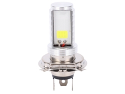 Foco Led Para Moto H4 Chip Cob Luz De Farol Alto E Baixo Feixe Dc12‑80v