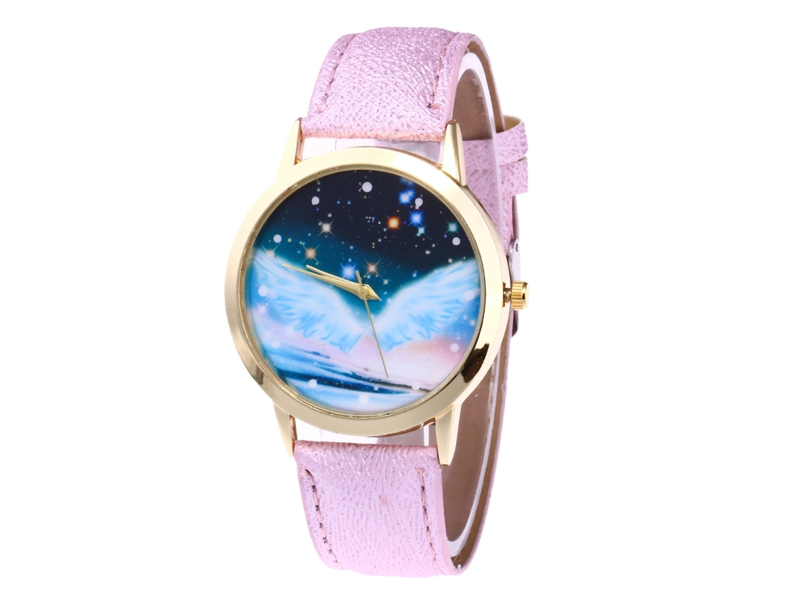 Reloj De Cuarzo Ligero De Cuero Para Hombre, Rosa Ultraligero De Moda, Para Zhou Lianfa