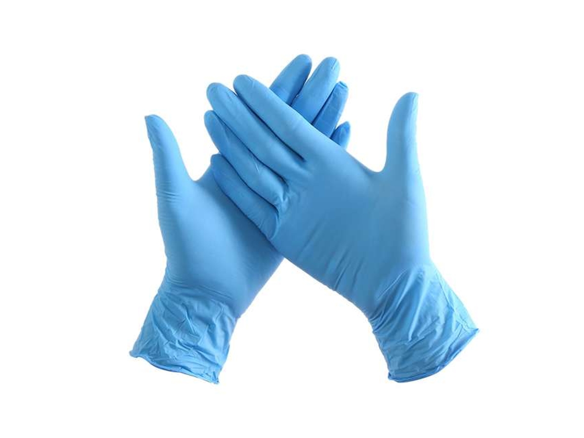 Guantes De Vinilo De Goma Sin Polvo 100Uni M