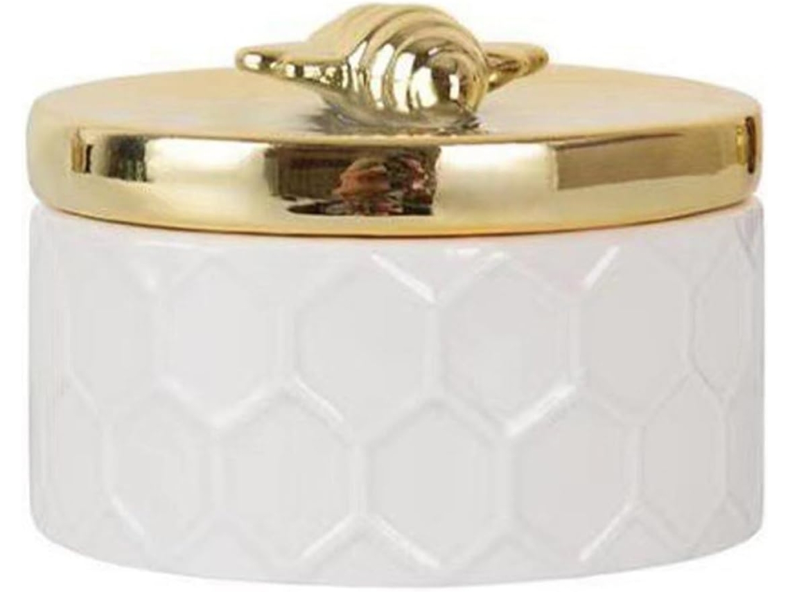 Joyería Cerámica Abeja Contenedor Decorativo Guardar Joyas Collares Pendientes Anillos Organizador Grande