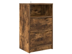Maison Exclusive - Mesa De Noche Con Cajón Roble Ahumado 40 X 30 X 467 Cm