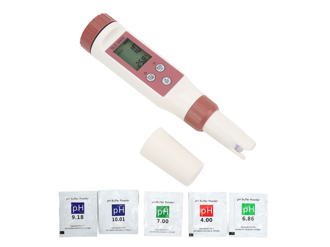 Monitor Digital De Calidad Del Agua Con Carcasa De Abs Para Ph, Tds, Ec, Temperatura, Alta Sensibilidad.