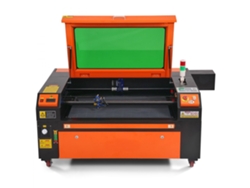 Grabador láser de CO2 de 100 W para madera, acrílico y tela. Corte y grabado precisos. Compatible con Lightburn, Coreldraw y Autocad Tekmaquinas.
