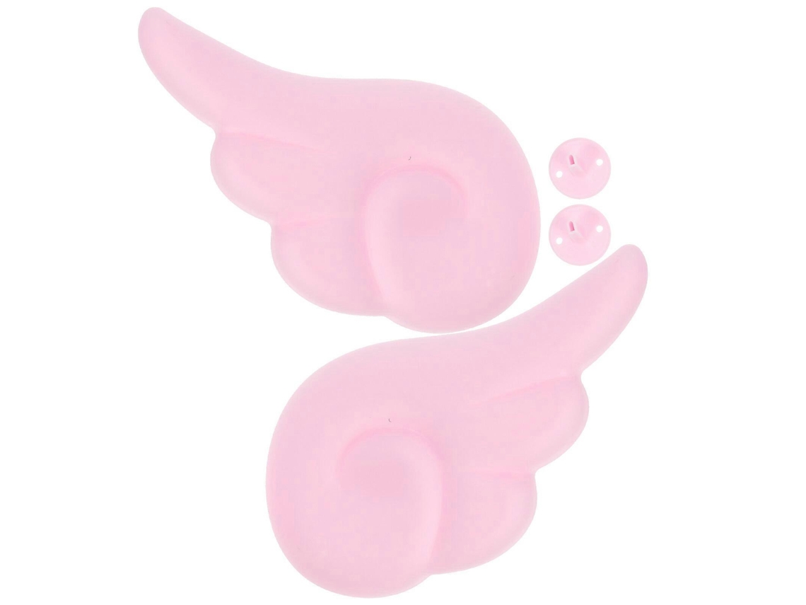 Rebe-2 Piezas Alas Decorativas Para Casco Alas De Hada Accesorios Para Adorno De Casco 10,5x6x2,5cm Rosa