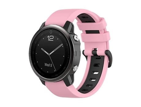 Correa Smartwatch Para Garmin Fenix 5S 22Mm Rosa-Negro VENISYMLIS