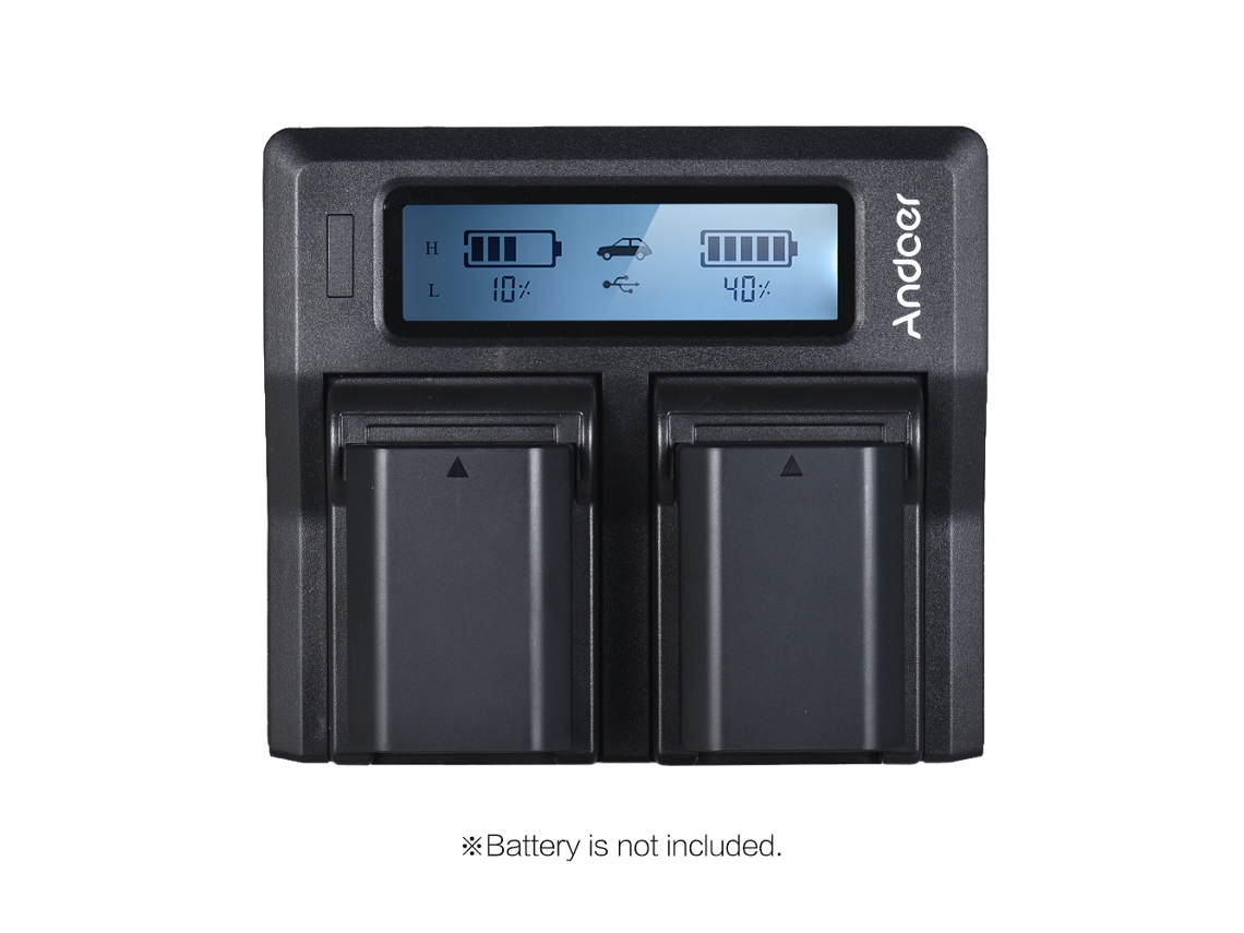 Cargador de batería NP-FZ100 para Sony A7III A9 A7RIII A7SIII, cargador doble, negro