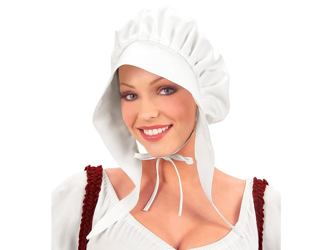 Sombrero de Doncella Medieval blanco adulto
