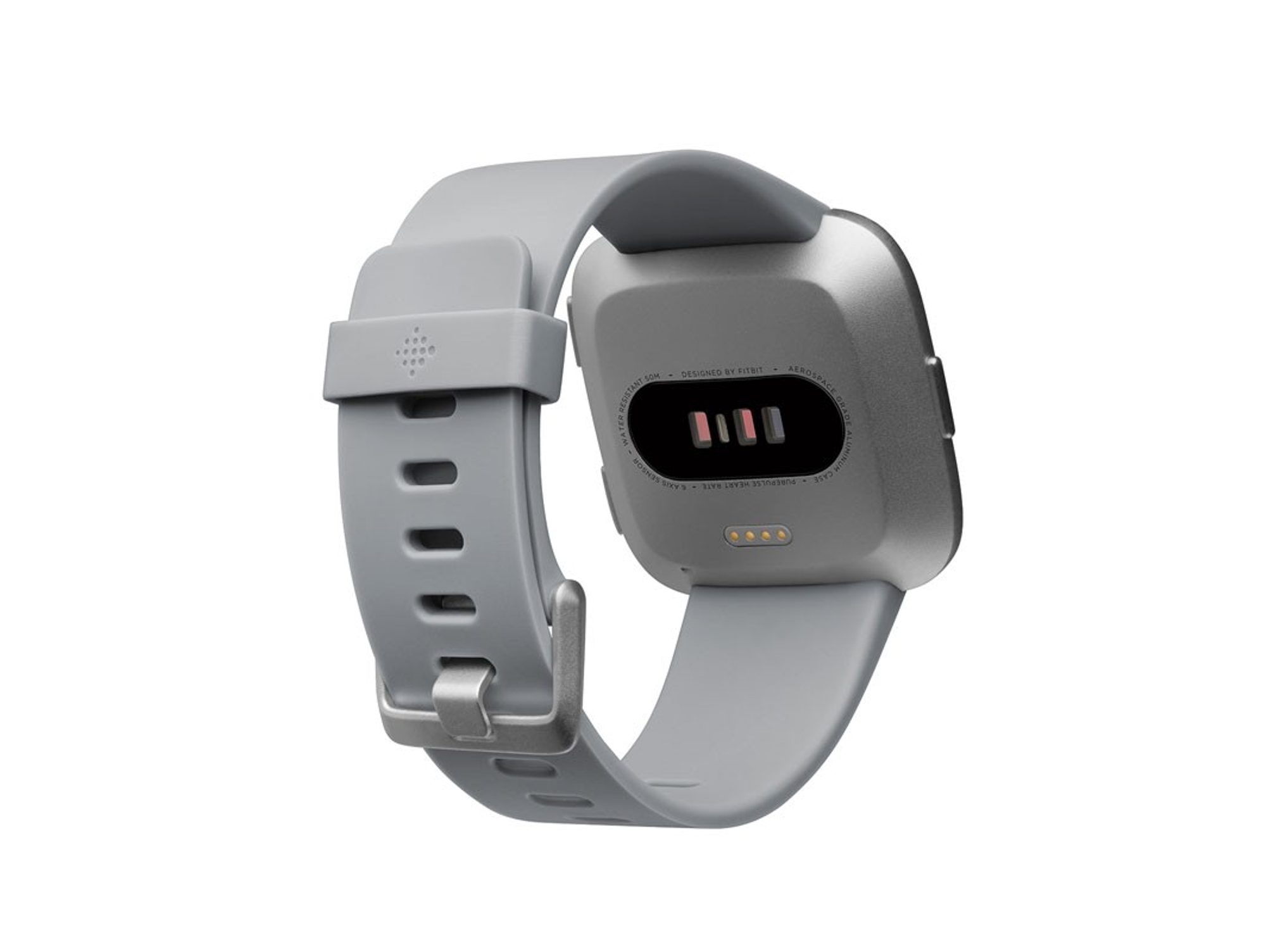 Interpretación triángulo sin Reloj deportivo FITBIT Versa (Bluetooth - 4 días de autonomía - Pantalla  táctil - Plata)