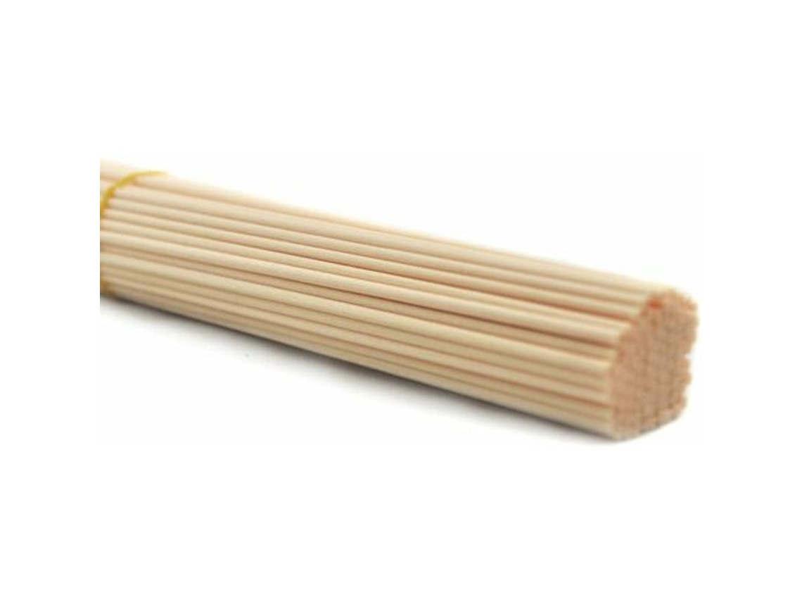 100 Varillas De Repuesto Para Difusor De Aroma De Fibra (25 Cm X 3 Mm, Color Madera)