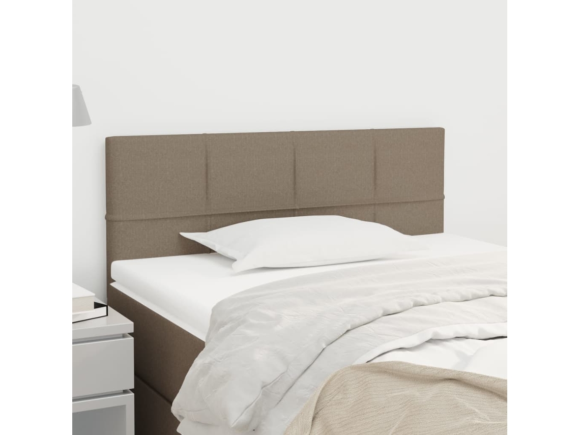 Cabecero De Tela Gris Taupe 80x5x78/88 Cm