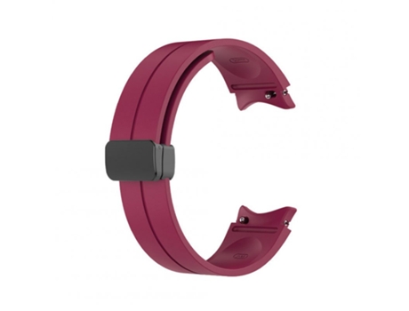 Correa de Silicona para Correa de repuesto para Samsung Galaxy Watch 4 5 6 Pro Wine Red