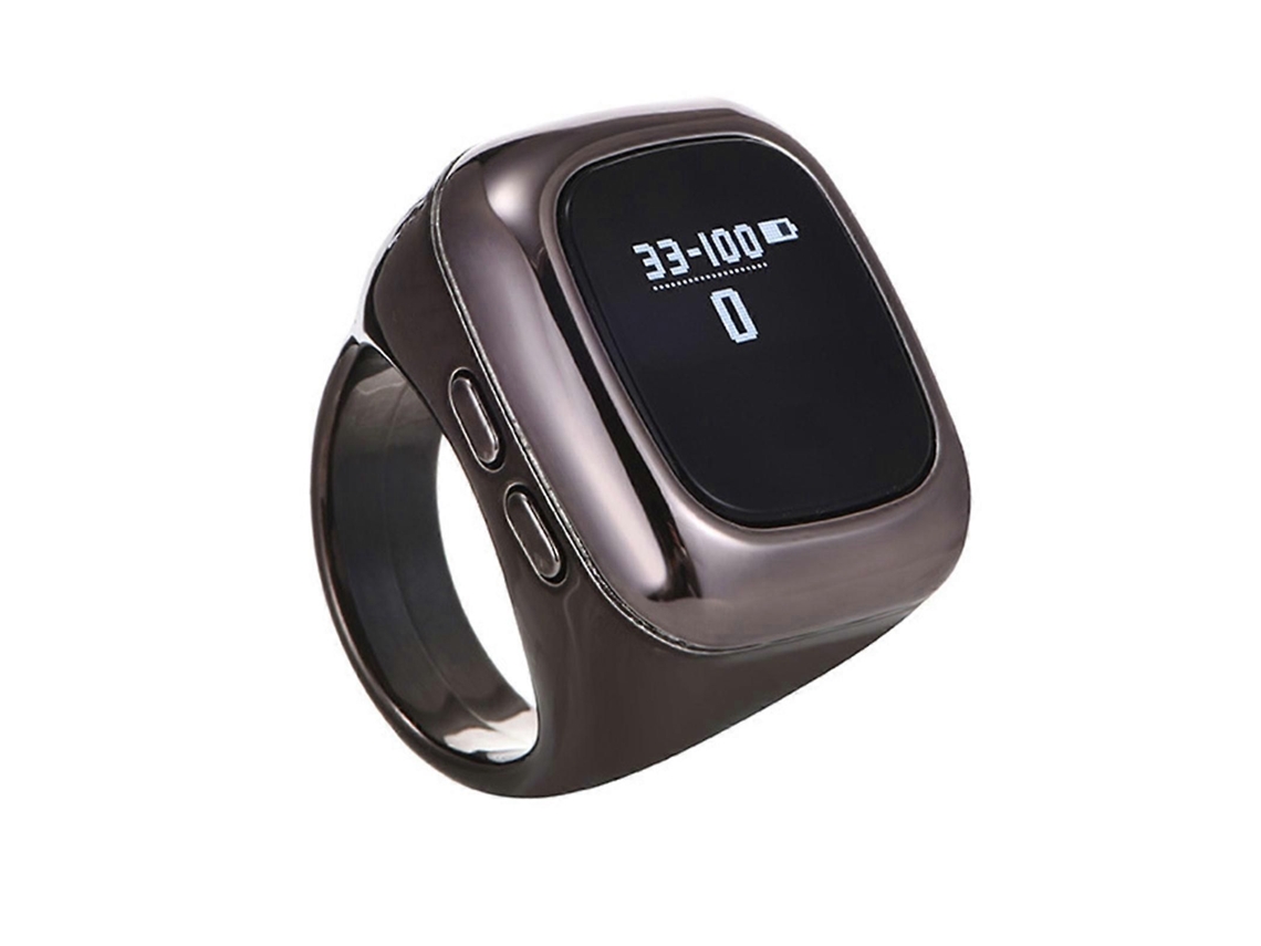Contador electrónico multicanal compacto de 22 mm con alerta por vibración, contador digital, funcionamiento sencillo, ABS para gestión de tareas, gris.