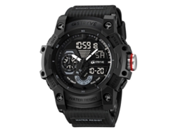 (negro) Elegante Reloj Deportivo Impermeable, Pantalla Luminosa De Doble Pantalla, Reloj Electrónico Multifuncional Para Estudiantes.