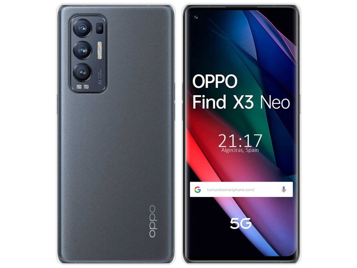 Carcasa Oppo Find X3 Neo TUMUNDOSMARTPHONE Silicona Transparente