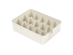 Organizador de ropa interior de plástico blanco (32x25x10cm) Kofihety