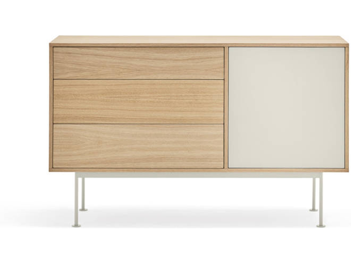 Aparador BAZAR MONDIALE Yoko (Beige - 128x80x45 cm)