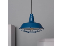 Lámpara de Suspensión LEDKIA (Azul - Aluminio - 156x36 cm)