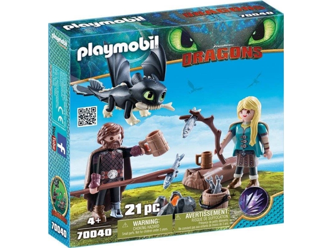 PLAYMOBIL Dragons: 70040 (Edad Mínima: 4 - 21 Piezas)