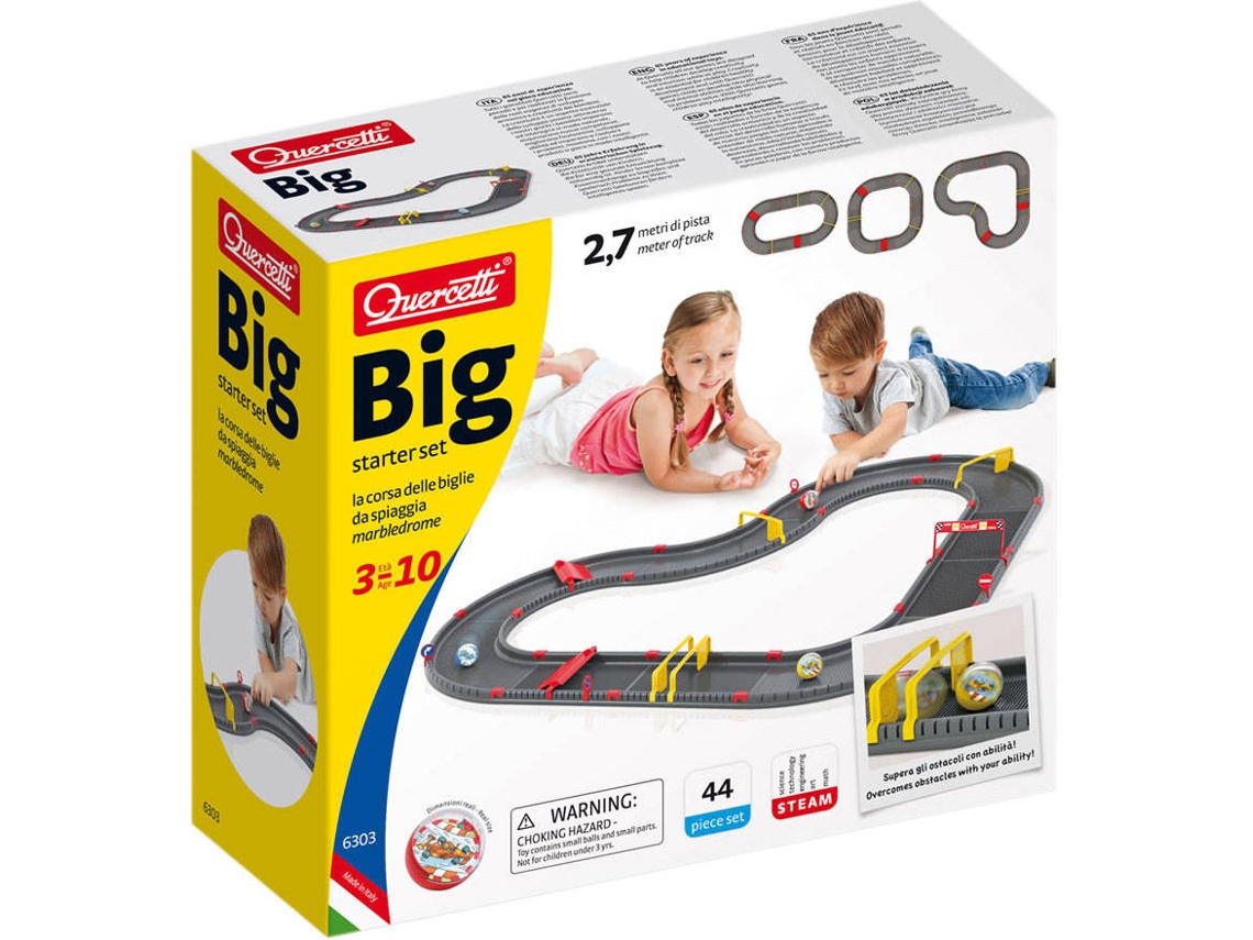 Juego Educativo QUERCETTI Marble Run BiG Pista de Bolas Iniciacion 2,7 m 44 pz (Edad Mínima: 3 Años - 33,5 x 31 x 12,7 cm)