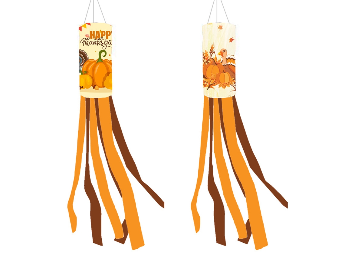 Bolsas de viento otoñales, 2 piezas con calabaza y hoja de arce NEVEANCE