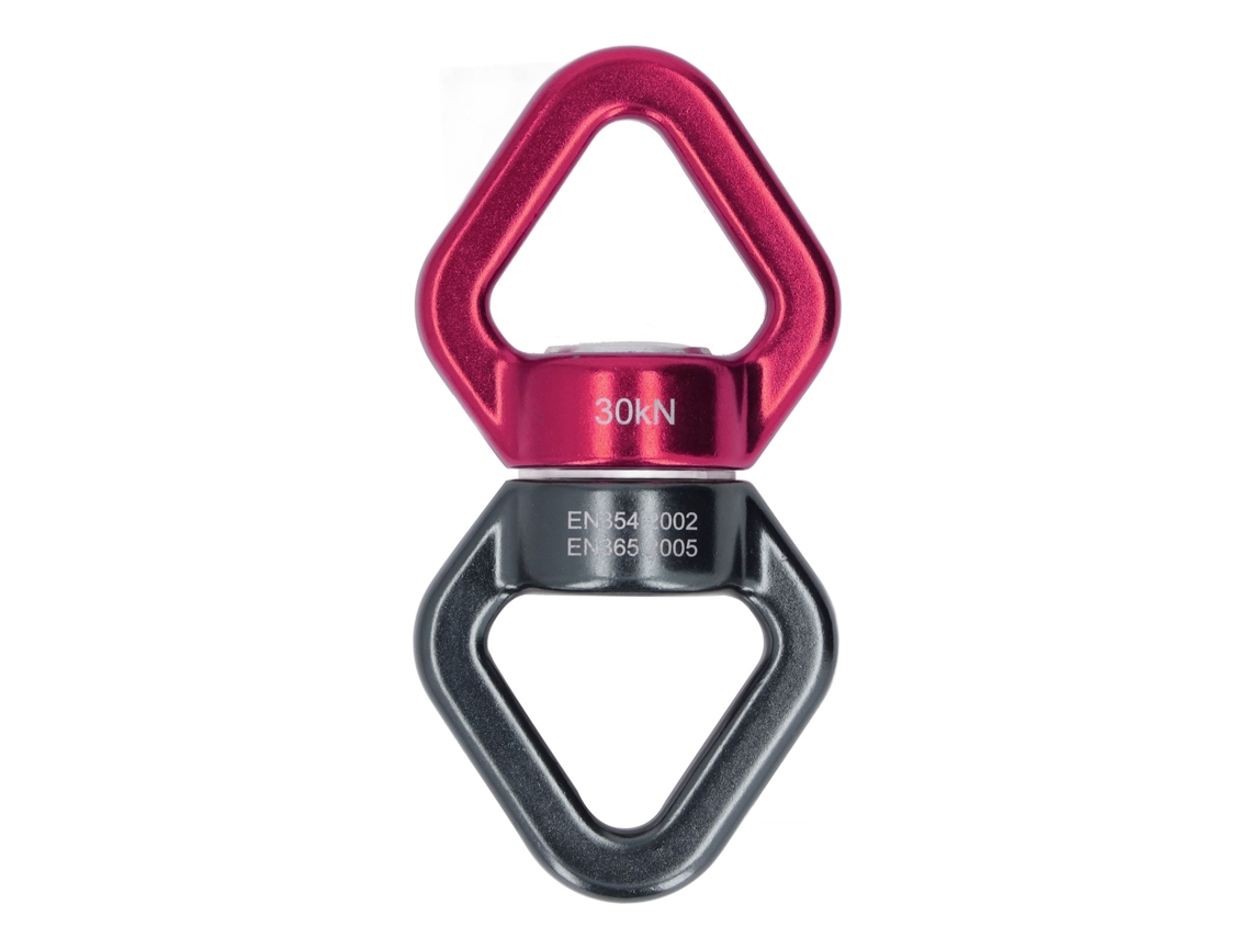 Swing Spinner, Dispositivo De Seguridad Universal Con Forma De Figura 8 Que Gira 360 Grados Para Columpios Al Aire Libre, Color Negro Y Rojo.