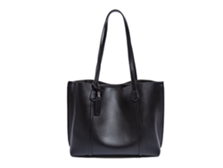 Bolso De Hombro Grande De Pu Para Mujer, Estilo Casual, Con Capacidad Suficiente Para El Trabajo, Color Negro.