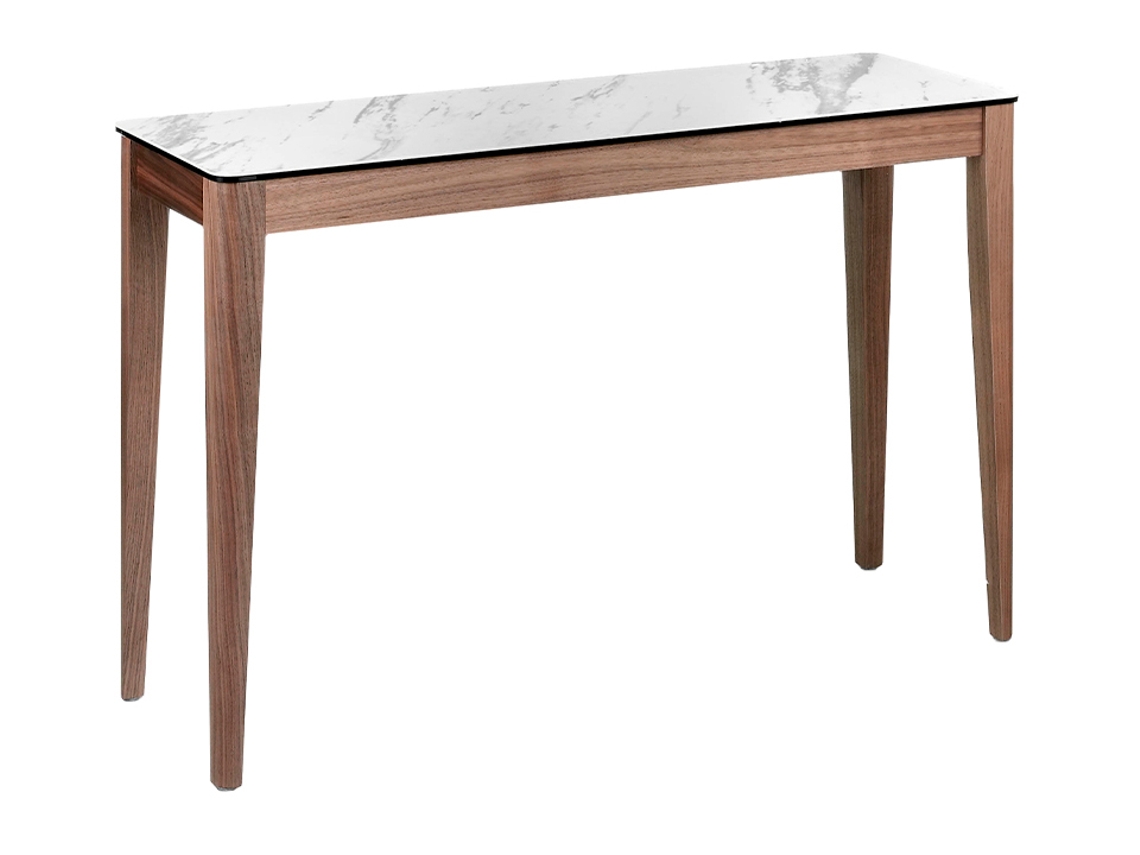 Consola ANGEL CERDÁ. 3082 (Marrón, Blanco - MDF, Madera - 120 x 39 x 75 cm)