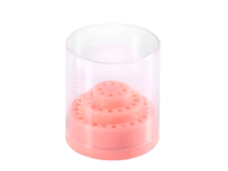 Caja portátil de almacenamiento y exhibición Rebe para brocas de taladro de uñas con 48 compartimentos.