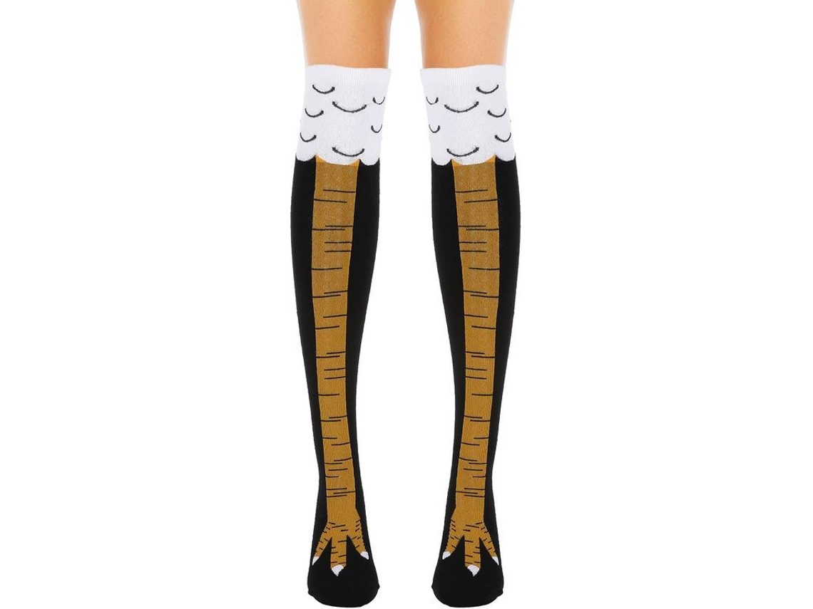 2026altiro-calcetines De Pollo, Calcetines Divertidos Hasta La Rodilla, Calcetines Creativos, Regalo De Navidad, Halloween O Cosplay.