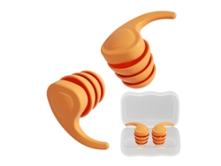 Tapones Para Adultos De Silicona Impermeables Anti-ruido, Para Natación, Sueño, Estudio Y Trabajo - V-reel - Qt18 - Naranja