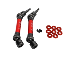2 Ejes De Transmisión Cvd De Aleación De Acero Y Aluminio Para Coches Rc Arrma 1/10, Delanteros Y Traseros, Color Rojo, Universales.