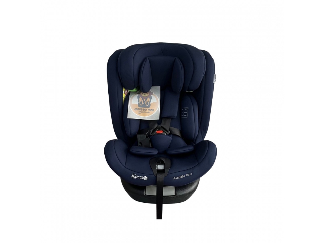 Silla de coche giratoria 360º Reclinable 40-150 cm 0-12 años Top Tether ajustable Azul Pandafix MOBICLINIC