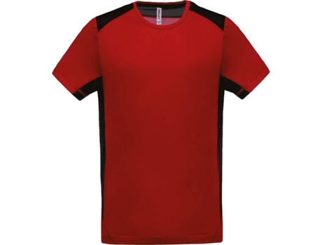 Camiseta de Hombre para Deporte PROACT Multideportes Poliéster Rojo (3XL)