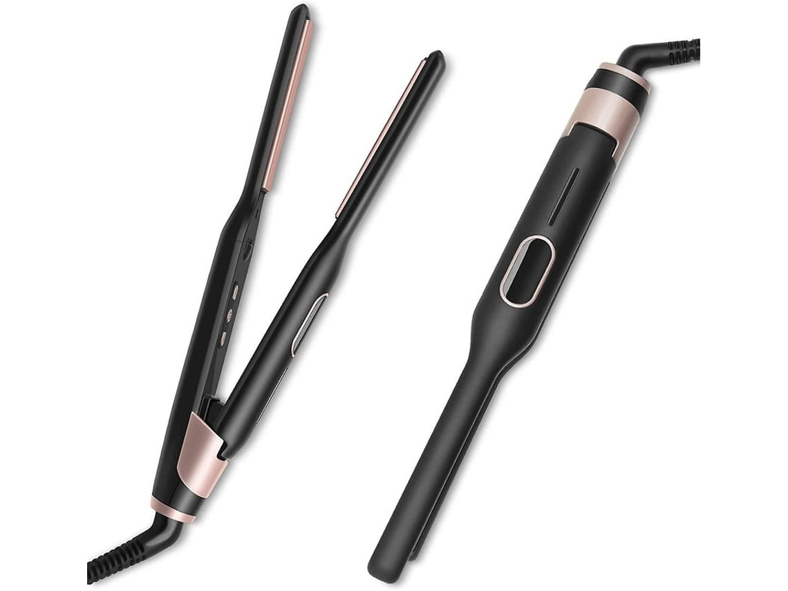 Plancha y rizador de pelo 2 en 1, calor rápido, temperatura ajustable 150-230 para todo tipo de cabello, cabello corto, flequillo, barba, Facpoet