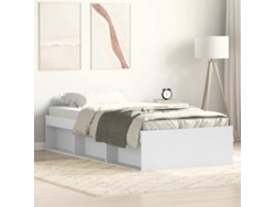 Estructura De Cama Blanca 90x190 Cm