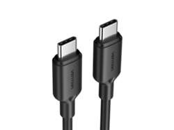 Cable USB-C de 60 W (3 A), carga rápida, compatible con iPhone 15, Huawei, Xiaomi, Realme y Samsung. Color negro.