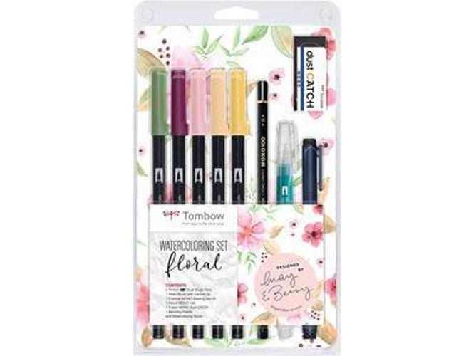 Conjunto TOMBOW de Deseño Floral