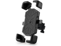 Soporte para teléfono móvil para motocicleta/bicicleta, compatible con teléfonos móviles de 4,5 a 7,2 pulgadas, resistente a impactos JYTGALX (negro)